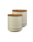 Cream Kitchen Canister Set 3 Pack
