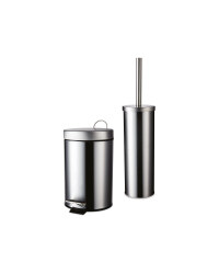 Bathroom Bin & Toilet Brush Holder