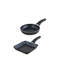 Mini Dark Grey Frying Pan 2 Pack