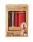 Red Reusable Straw & Cleaner Set
