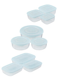 Turquoise Food Tubs 9 Pack
