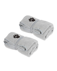 Light Grey Pet Towel 2 Pack