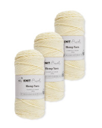 Hemp Cream Natural Yarn 3 Pack