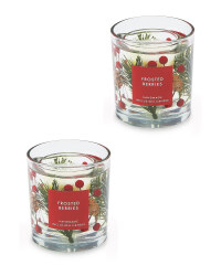 Frosted Berries Gel Candle 2 Pack
