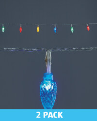 Pastel Cones Battery Lights 2 Pack