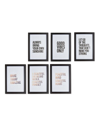 Mindfulness/Good Vibes Prints 6 Pack