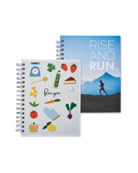 Fitness And Recipe Journal 2 Pack