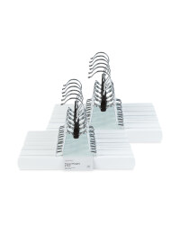 White Wooden Trouser Hangers 12 Pack