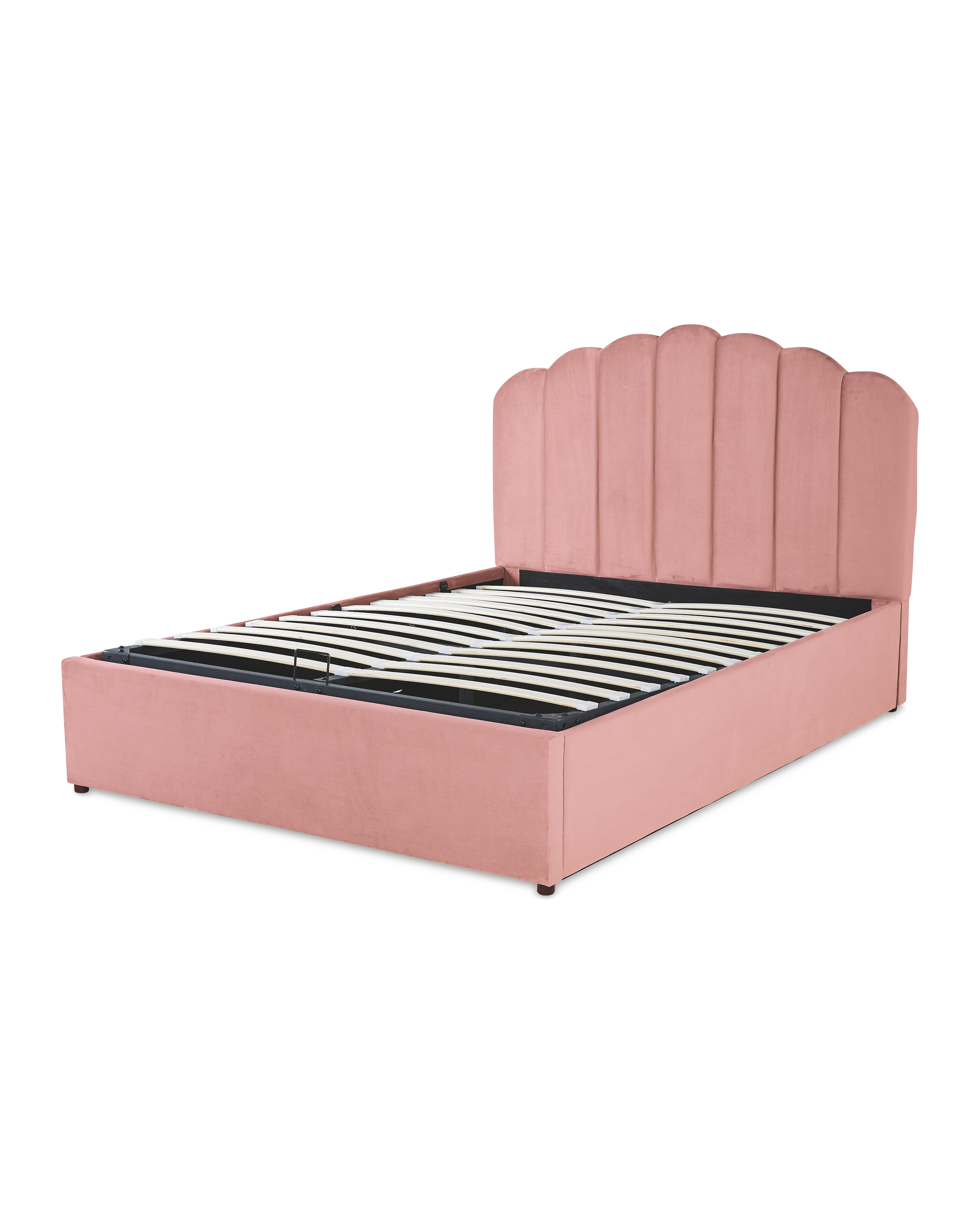 Pink King Size Ottoman Storage Bed, Pink King Size Bed Frame