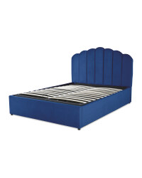 Navy King Size Ottoman Storage Bed