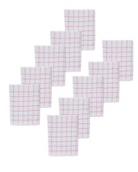 Terry Tea Towels 10Pk - Pink