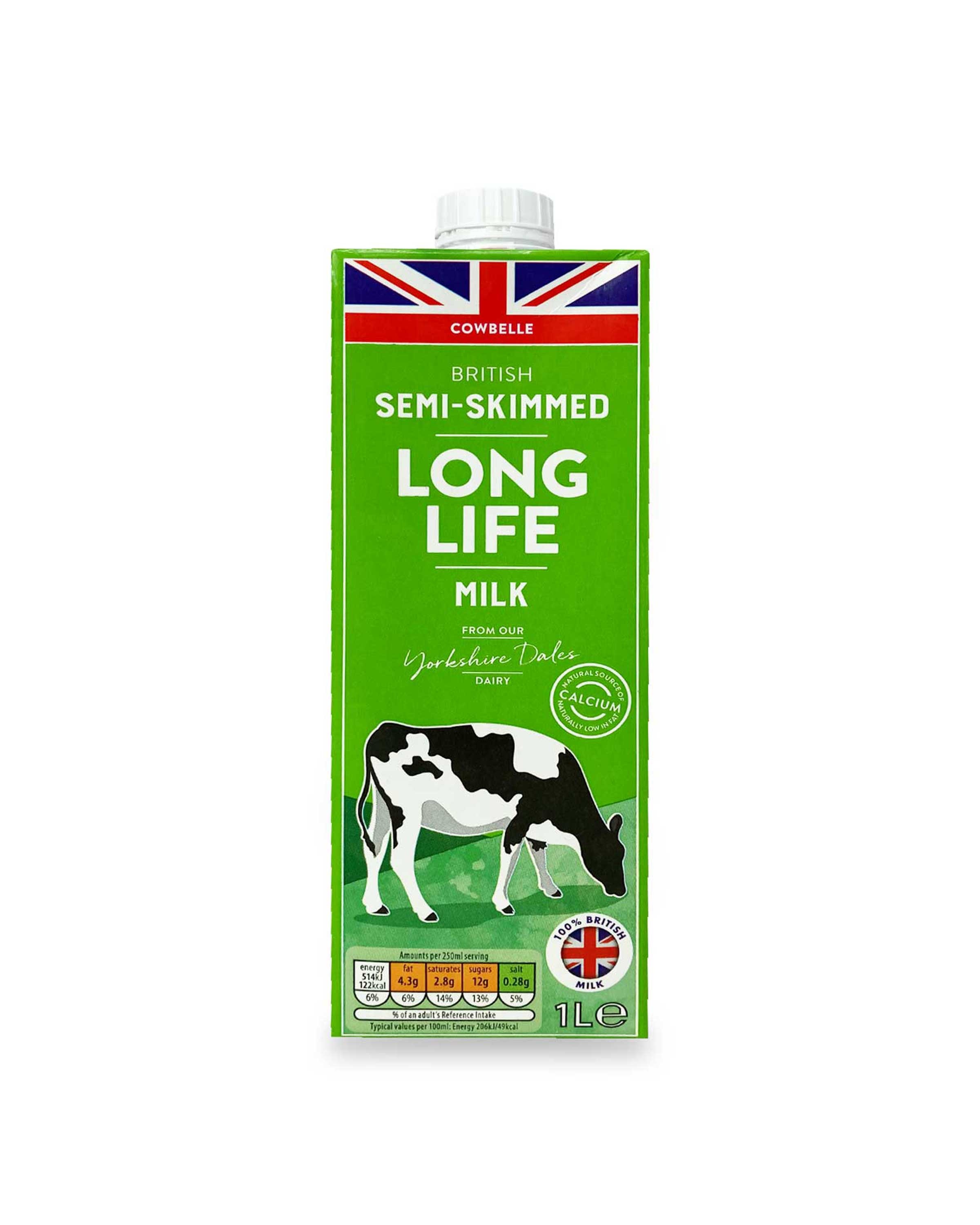 British Semi Skimmed Long Life Milk Aldi Uk