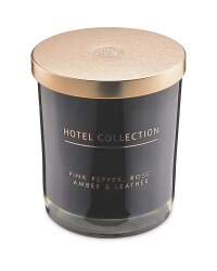 Pink Pepper, Rose & Leather Candle
