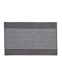 Charcoal Stripes Washable Mat