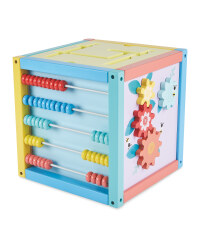Pastel Wooden Activity Cube