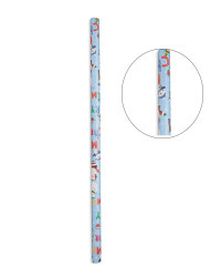 Santa Blue Extra Wide Gift Wrap 6m