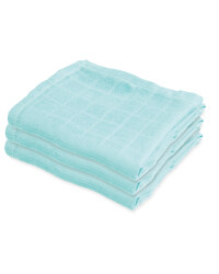 Teal Muslin Cloth 3 Pack