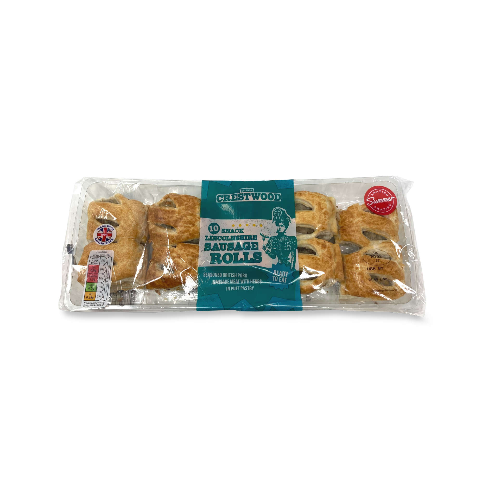 10 Lincolnshire Sausage Rolls Aldi Uk