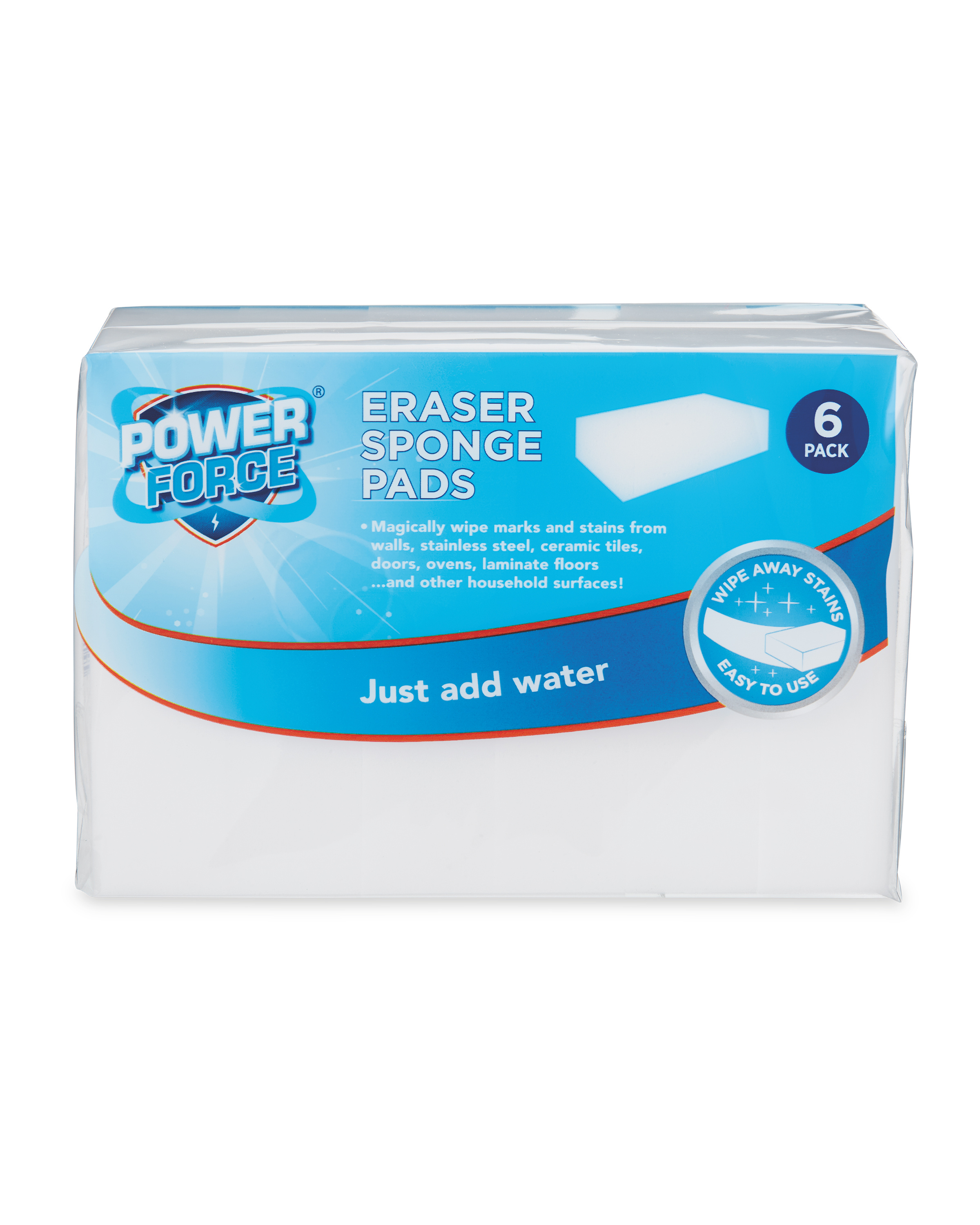 Eraser Sponge Pads 6 Pack Aldi Uk