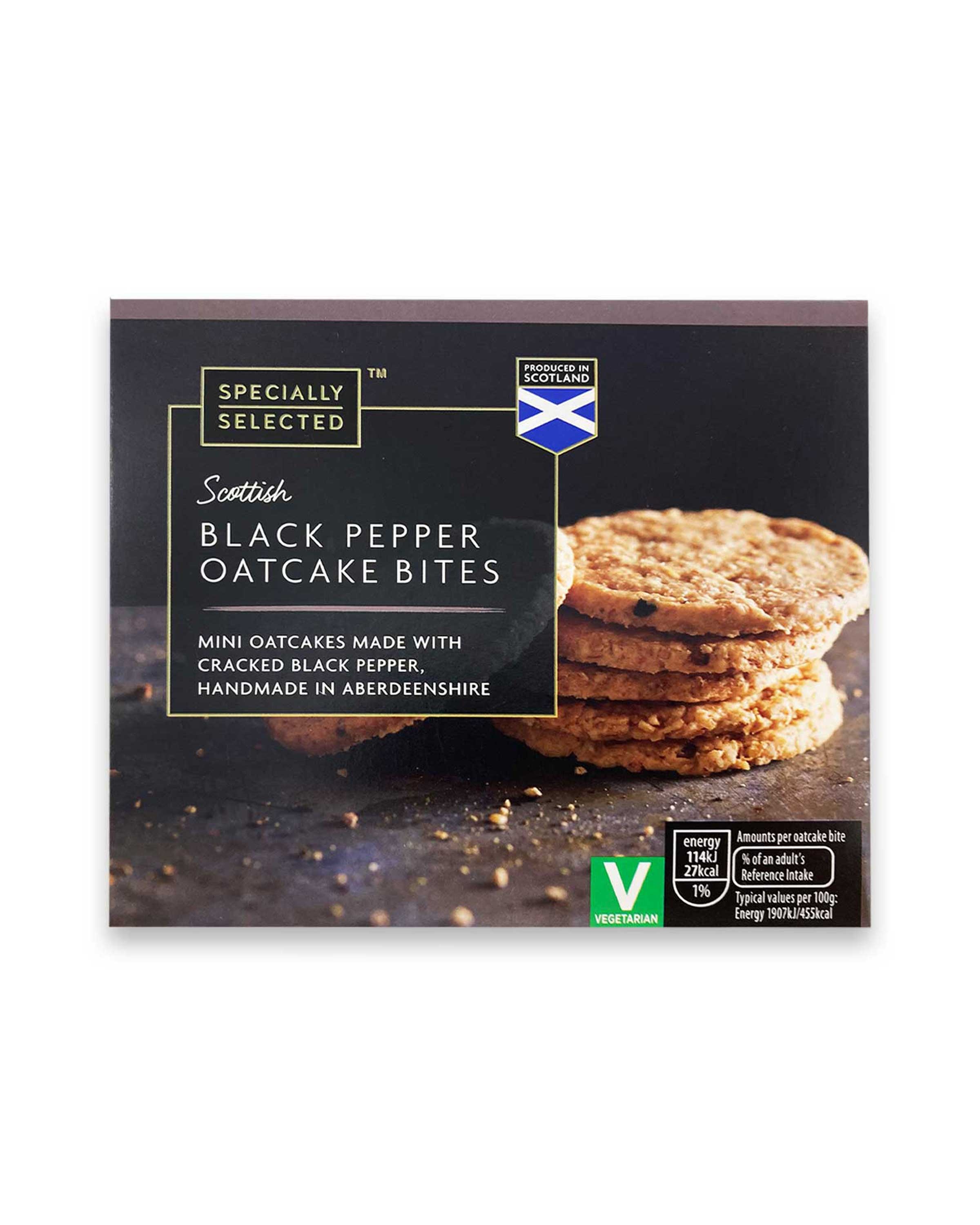 Scottish Black Pepper Oatcake Bites