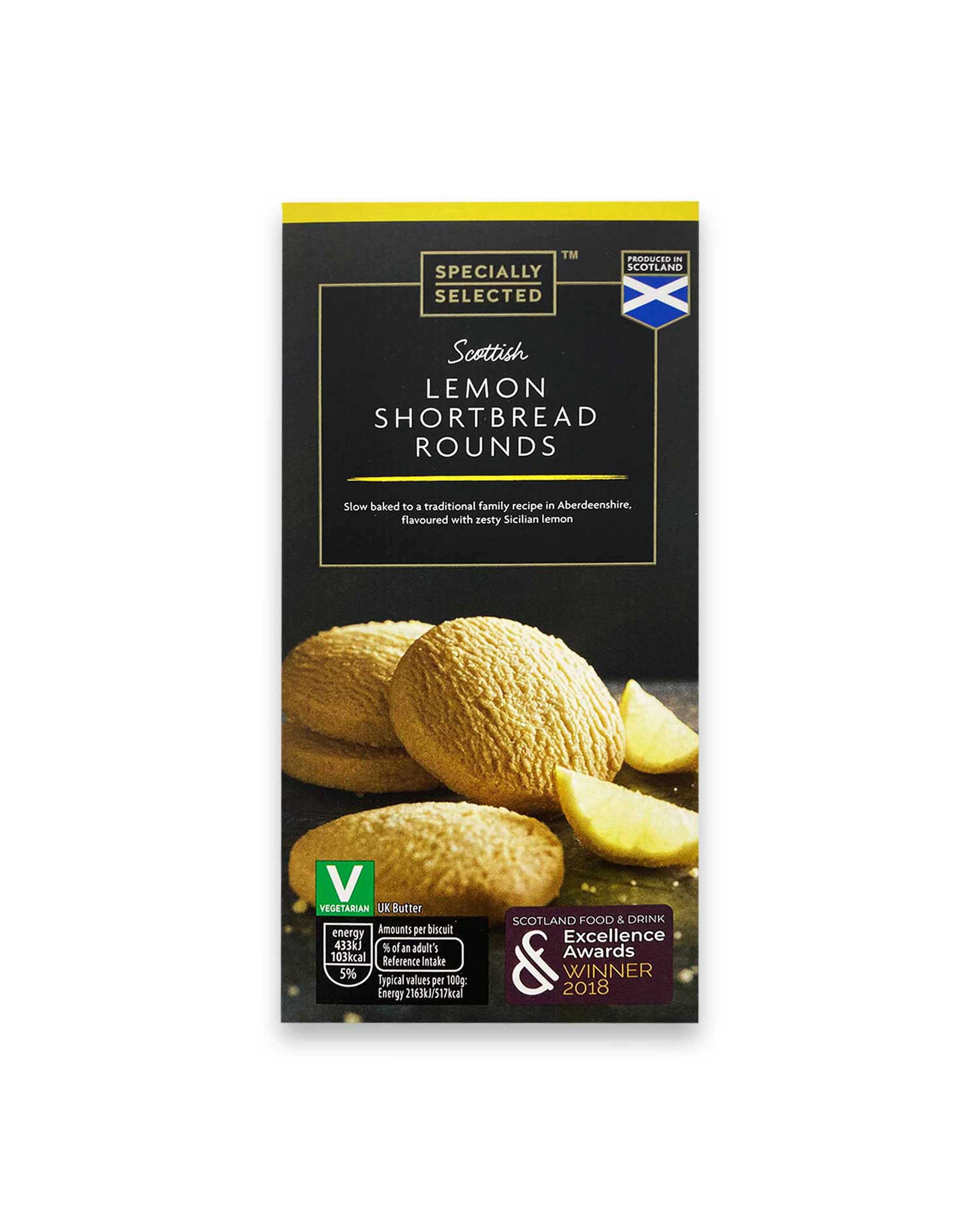 Scottish Lemon Shortbread Rounds