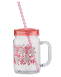 Pink Mason Jar