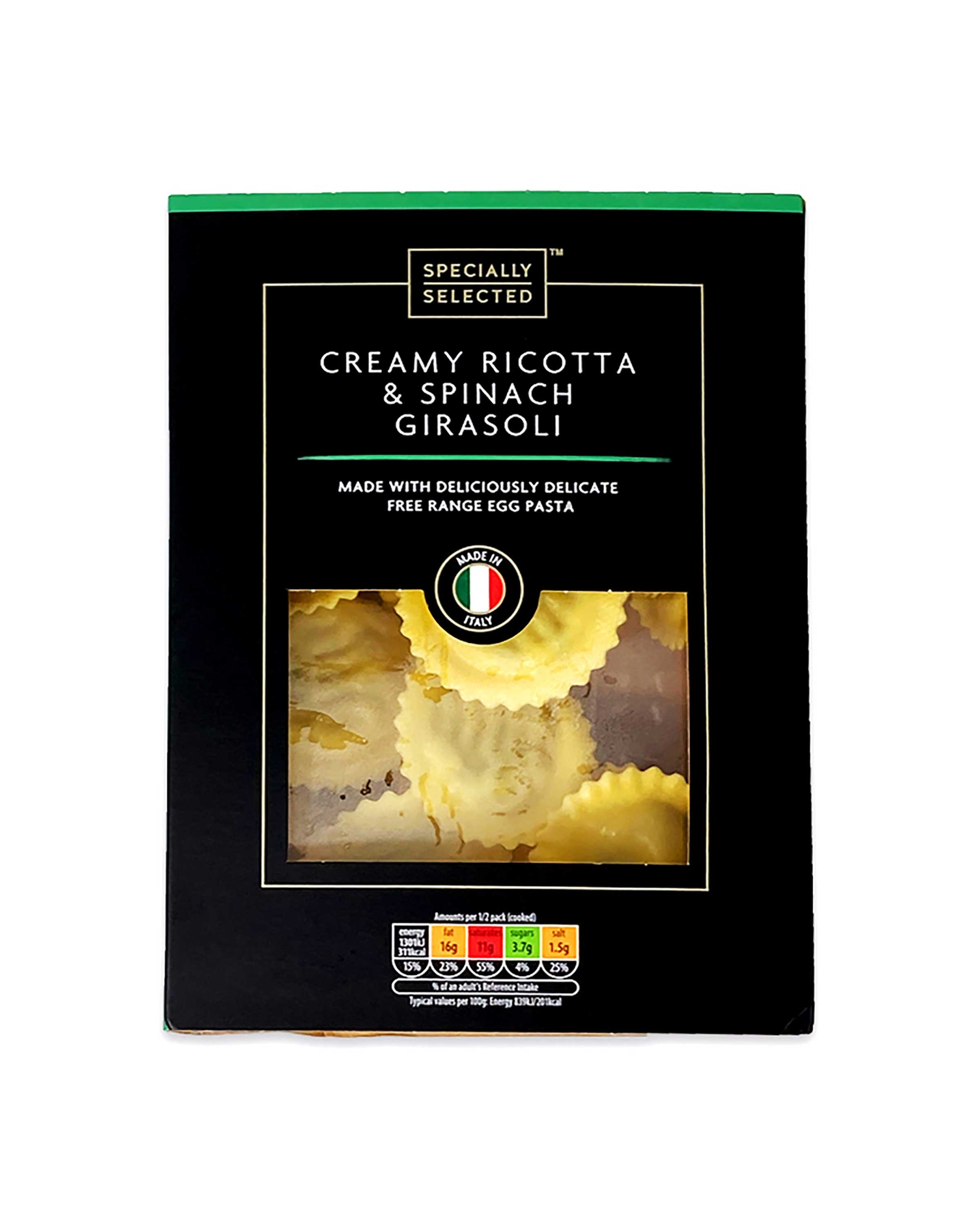 Creamy Ricotta And Spinach Girasoli