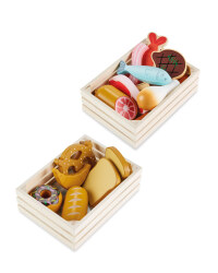 Wooden Meat, Fish & Bread Crates