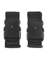 Avenue Luggage Strap 2 Pack - Black