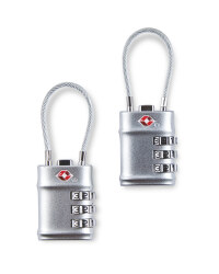 Digital Luggage TSA Lock 2 Pack - Grey