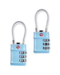 Digital Luggage TSA Lock 2 Pack - Blue