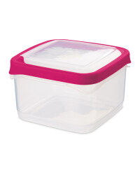 1.4L Square Seal Tight Containers - Pink
