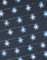 100 LED Blue Snowflakes