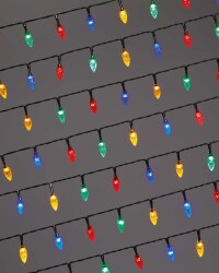 Perfect Christmas 100 Cone Lights - Multicoloured
