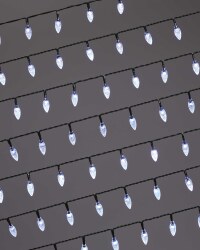 Perfect Christmas 100 Cone Lights - Cool White