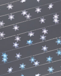 100 LED Snowflake Lights