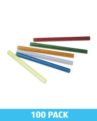 100 Pack Assorted Glitter Sticks