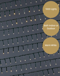 1000 Warm White LED Lights