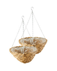 14" Light Basket Hanging Baskets Set