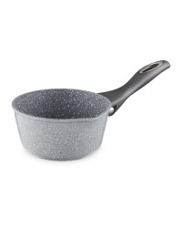 14cm Marble Effect Milk Pan - Grey