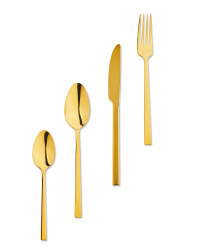 16 Piece Premium Cutlery Set - Gold