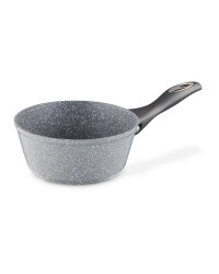 16cm Marble Effect Saucepan - Grey