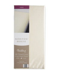Kirkton House King Fitted Sheet - Cream