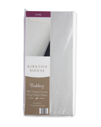 Kirkton House King Fitted Sheet - Grey