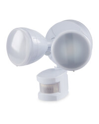 18W Twin PIR Security Light - White