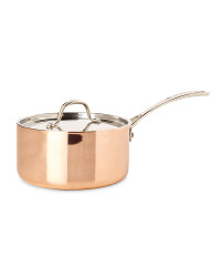 Tri-Ply Copper 18cm Saucepan & Lid