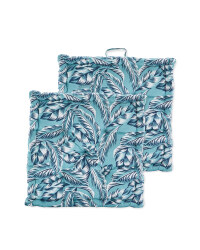 Blue Tropic Garden Cushion Seat Pads