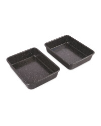 Kirkton House Roasting Tins 2 Pack - Black