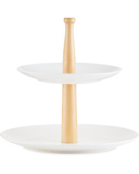 2-Tier Ceramic Cake Stand