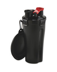 2 In 1 Pet Flask - Black